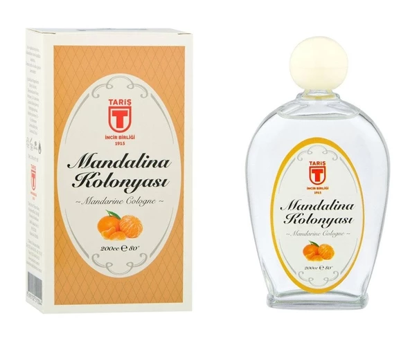 Tariş 80 Derece Mandalina Kolonyası Cam Şişe 200 ML ürün görseli 1