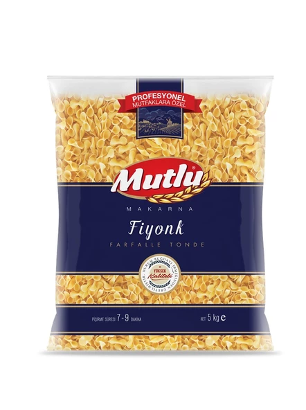 Mutlu Makarna Fiyonk 5 KG ürün görseli 1