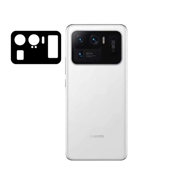 Gpack Xiaomi Mi 11 Ultra Kamera Lens Koruyucu Cam Siyah ürün görseli 1