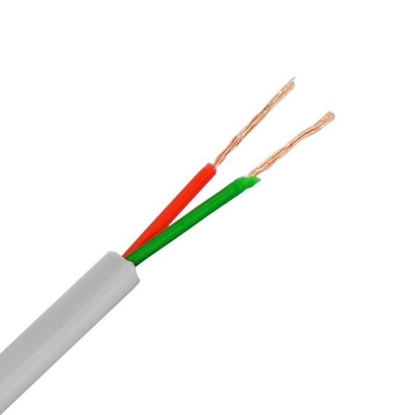 Yassı Gri 2li Telefon Kablosu - 1 Metre ürün görseli 1