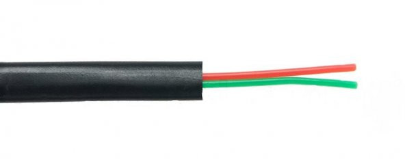 Yassı Siyah 2li Telefon Kablosu - 1 Metre ürün görseli 1