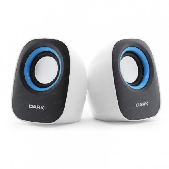 DARK SP100 1+1 MULTIMEDIA USB HOPARLOR BEYAZ/MAVI DK-AC-SP100 ürün görseli 1