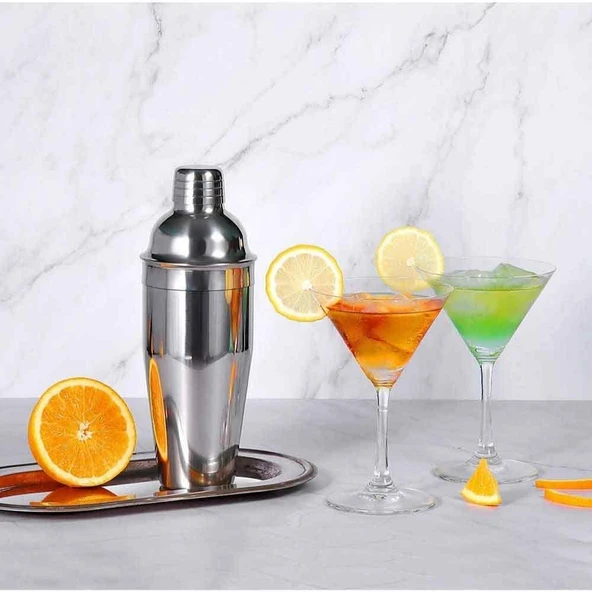 Perlotus 550 CC Çelik Kokteyl Shaker Karıştırıcı ürün görseli 1