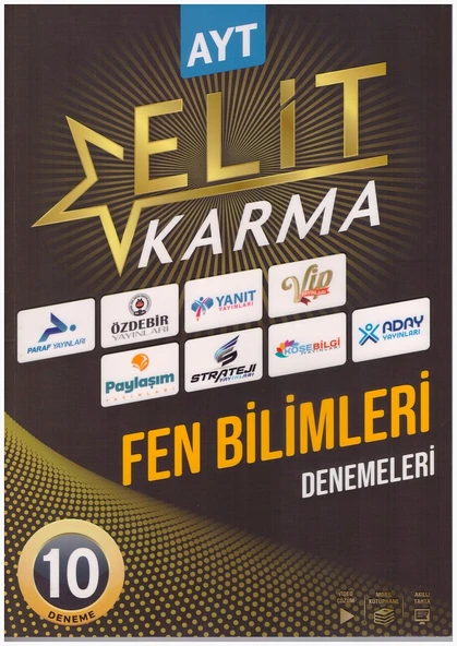 ELİT KARMA AYT FEN BİLİMLERİ 10 BRANŞ DENEMELERİ ürün görseli 1