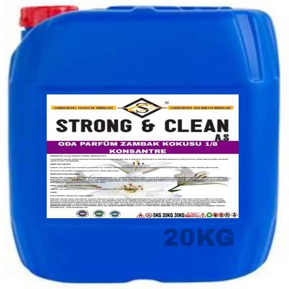 ODA PARFÜM KONSANTRE 1/8 ZAMBAK KOKUSU 20KG ürün görseli 1