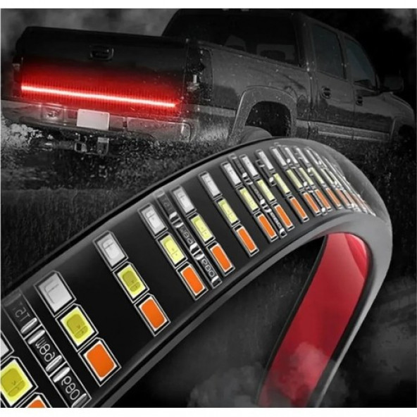 Off Road Bagaj Sinyalli Kayar LED Lamba 120CM Bagaj Altı Kayarlı Sinyal Ledi - 120 cm AA168 DK-6 ürün görseli 1