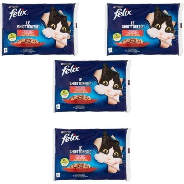 Felix Adult Sığır Etli Ve Tavuklu 4 Lü Paket X 4 adet ürün görseli 1