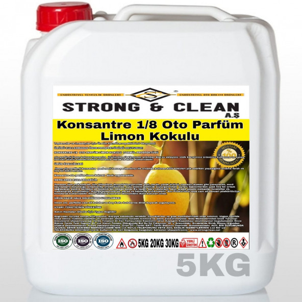OTO PARFÜM KONSANTRE 1/8 LİMON KOKULU 5KG ürün görseli 1
