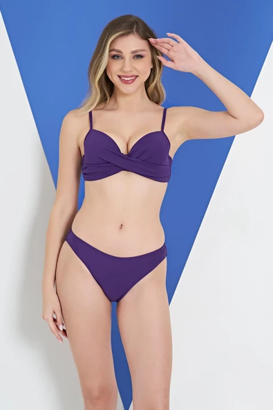 Ruko Maio 2309-1 Dönmeli Straplez İnce Belli Bikini ürün görseli 1