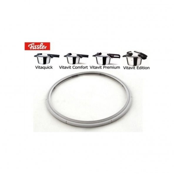 Fissler Uyumlu Düdüklü Tencere Kapak Lastiği Yeni Model ( İçten içe 22 cm- Dıştan Dışa 24 cm ) ürün görseli 1
