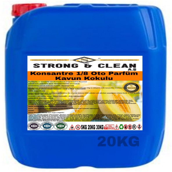 OTO PARFÜM KONSANTRE 1/8 KAVUN KOKULU 20KG ürün görseli 1
