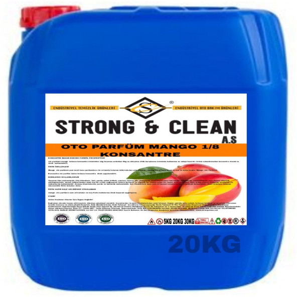 OTO PARFÜM KONSANTRE 1/8 MANGO KOKULU 20KG ürün görseli 1