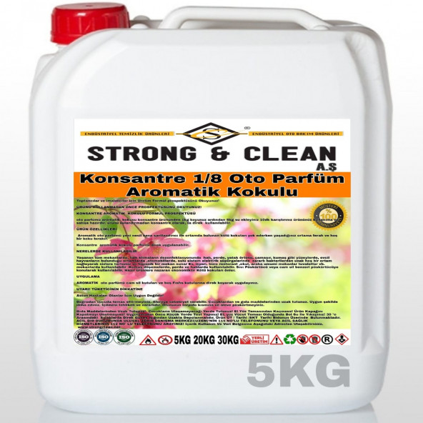 OTO PARFÜM KONSANTRE 1/8 AROMATİK KOKULU 5KG ürün görseli 1