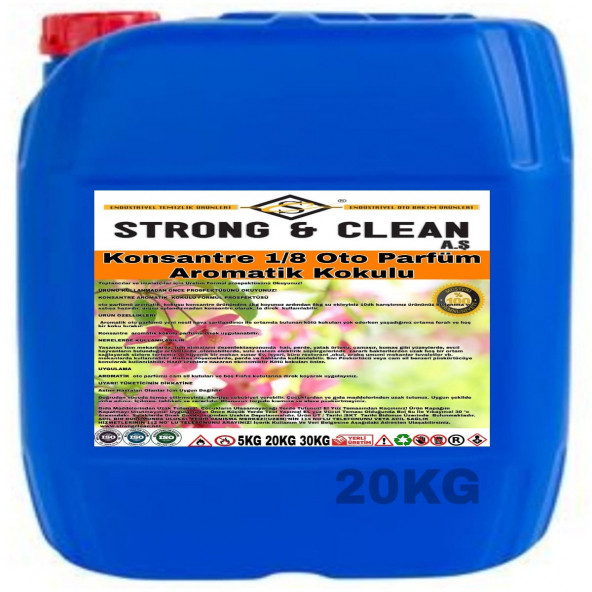 OTO PARFÜM KONSANTRE 1/8 AROMATİK KOKULU 20KG ürün görseli 1