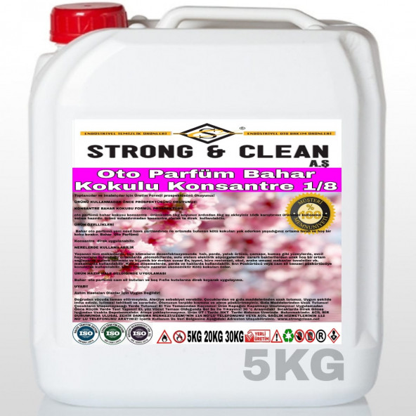 OTO PARFÜM KONSANTRE 1/8 BAHAR KOKULU 5KG ürün görseli 1