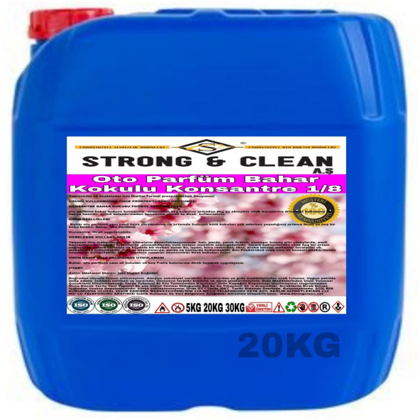 OTO PARFÜM KONSANTRE 1/8 BAHAR KOKULU 20KG ürün görseli 1