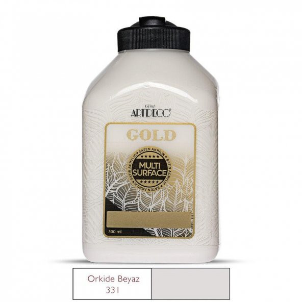 Artdeco Gold Multi Surface Akrilik Boya 500ml 331 Orkide Beyazı ürün görseli 1