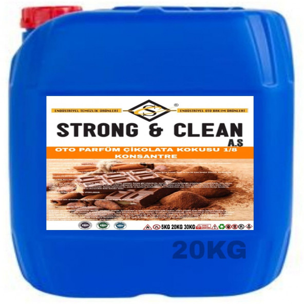 OTO PARFÜM KONSANTRE 1/8 ÇİKOLATA KOKULU 20KG ürün görseli 1