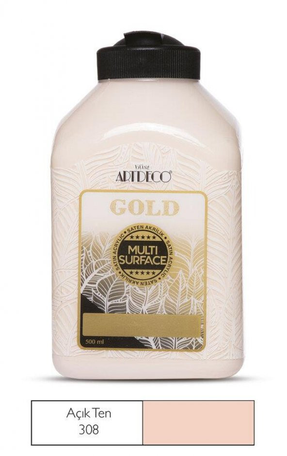 Artdeco Gold Multi Surface Akrilik Boya 500ml 308 Açık Ten ürün görseli 1