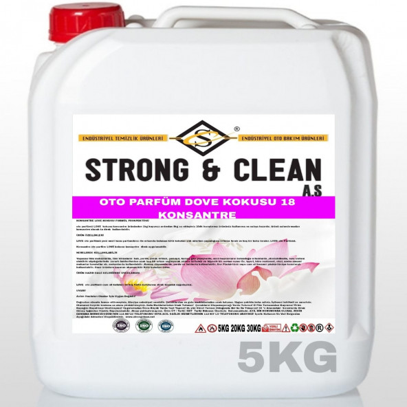 OTO PARFÜM KONSANTRE 1/8 DOVE KOKULU 5KG ürün görseli 1