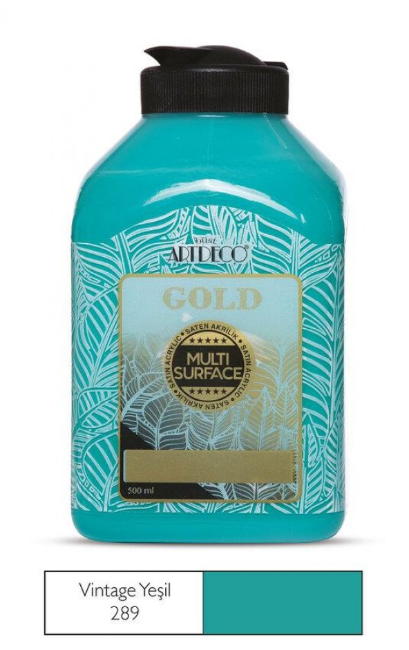 Artdeco Gold Multi Surface Akrilik Boya 500ml 289 Vintage Yeşil ürün görseli 1