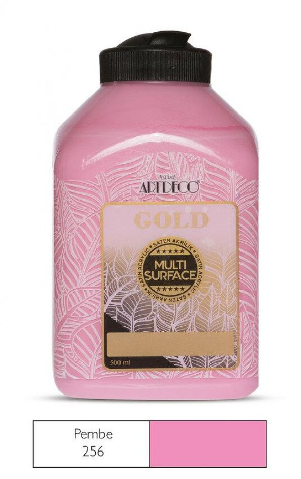 Artdeco Gold Multi Surface Akrilik Boya 500ml 256 Pembe ürün görseli 1