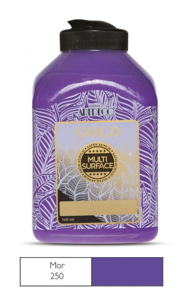 Artdeco Gold Multi Surface Akrilik Boya 500ml 250 Mor ürün görseli 1