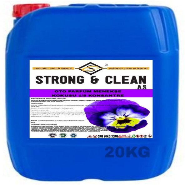 OTO PARFÜM KONSANTRE 1/8 MENEKŞE KOKULU 20KG ürün görseli 1