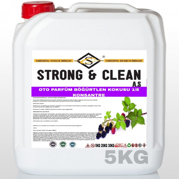 OTO PARFÜM KONSANTRE 1/8 BÖĞÜRTLEN KOKULU 5KG ürün görseli 1