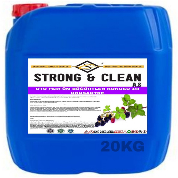 OTO PARFÜM KONSANTRE 1/8 BÖĞÜRTLEN KOKULU 20KG ürün görseli 1