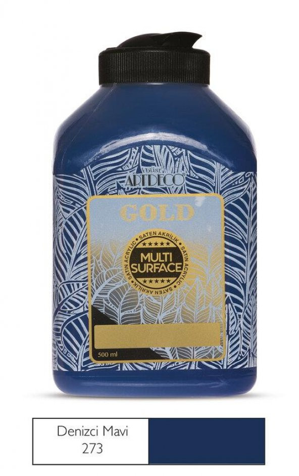 Artdeco Gold Multi Surface Akrilik Boya 500ml 273 Denizci Mavi ürün görseli 1