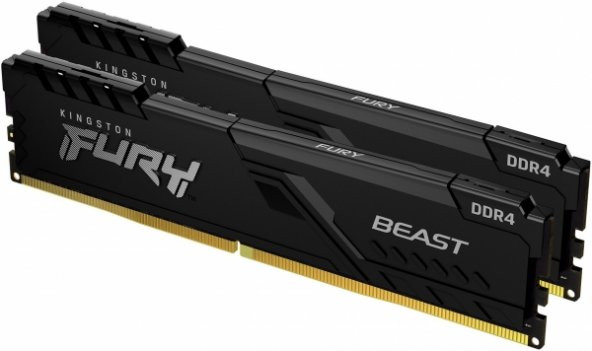 KINGSTON KF432C16BBK2/32 FURY Beast DIMM 32GB DDR4 3200MHz CL16 Performans Rami Kit (2x16GB) ürün görseli 1