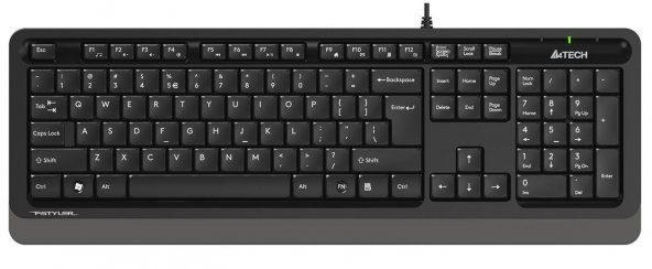 A4-TECH - FK10 Q Türkçe Siyah/Gri Multimedya Klavye FK10/GRI-Q ürün görseli 1