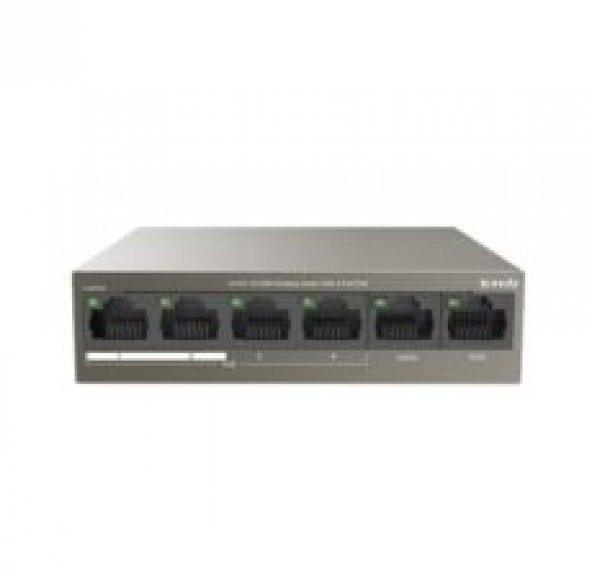 TENDA  6-Port 10/100M 4-Port PoE Switch TEF1106P-4-63W ürün görseli 1