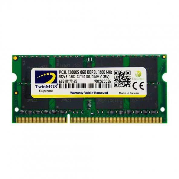 8 GB DDR3 1600MHz  1.35V LOW VOLTAGE SODIMM (MDD3L8GB1600N) ürün görseli 1