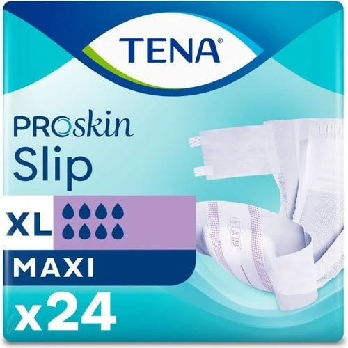 Tena Proskin Slip Maxi 8 damla Ekstra Büyük Boy Xlarge Belbantlı Hasta Bezi 24'lü 2 paket / 48 adet ürün görseli 1