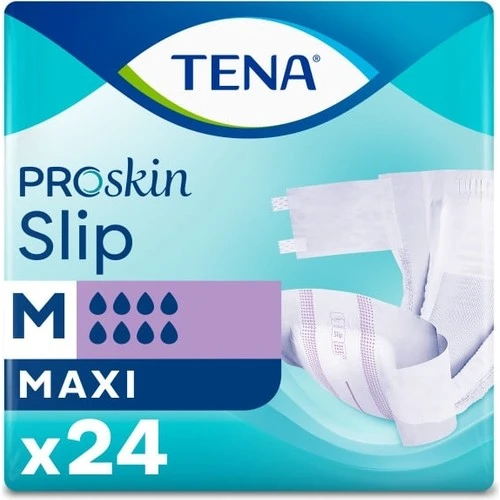 Tena Proskin Slip Maxi 8 damla Orta Boy Medium Belbantlı Hasta Bezi 24'lü 4 paket / 96 adet ürün görseli 1