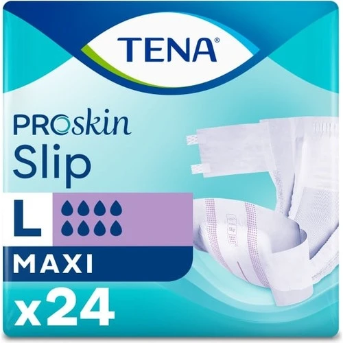 Tena Proskin Slip Maxi 8 damla Büyük Boy Large Belbantlı Hasta Bezi 24'lü 4 paket / 96 adet ürün görseli 1
