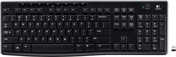 K270 Q TR USB Kablosuz Klavye Siyah (920-003761) ürün görseli 1