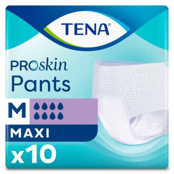 Tena Proskin Pants Maxi 8 damla Emici Külot Orta Boy Medium 10lu paket ürün görseli 1