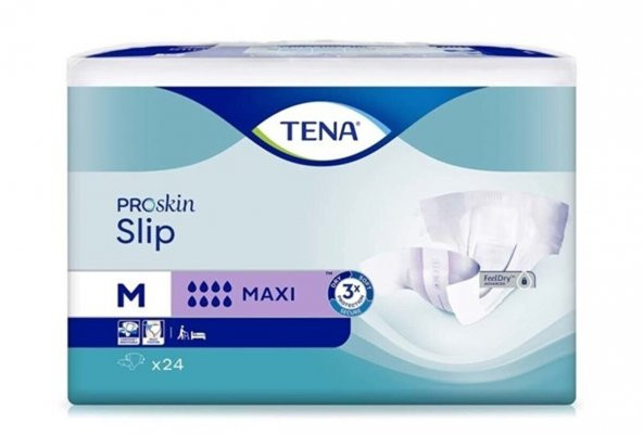 Tena Proskin Slip Maxi 8 Damla Orta Boy Medium Belbantlı Hasta Bezi 24Lü Paket ürün görseli 1