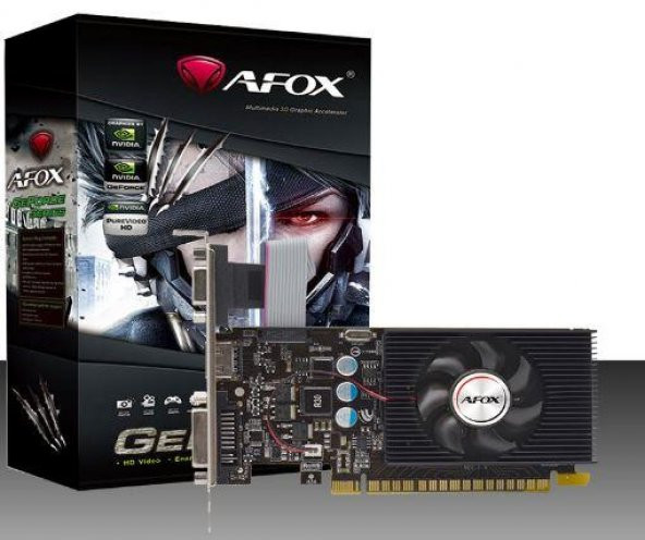 GEFORCE AF730-2048D3L6 LP GT730 2GB DDR3 1XVGA 1XHDMI 1XDVI ürün görseli 1