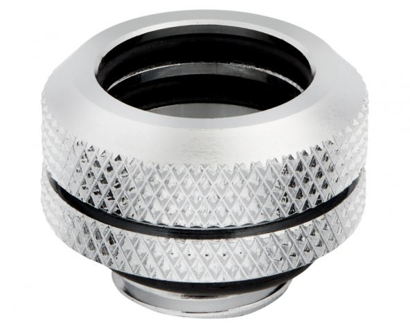 CX-9052007-WW Corsair Fitting (hard tube) ,XF Hardline 4-pack (14mm OD compression chrome) ürün görseli 1