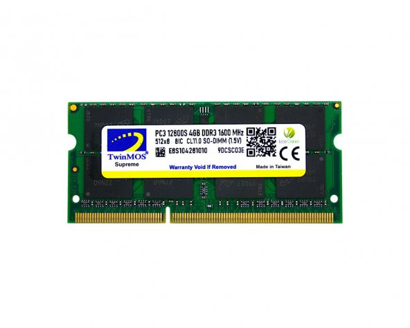 4 GB DDR3 1600MHz  1.5V SODIMM (MDD34GB1600N) ürün görseli 1