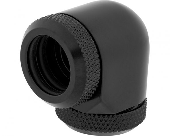 CX-9052015-WW Fitting (hard tube) ,XF Hardline 2-pack (90° Angled 14mm OD compression black) ürün görseli 1