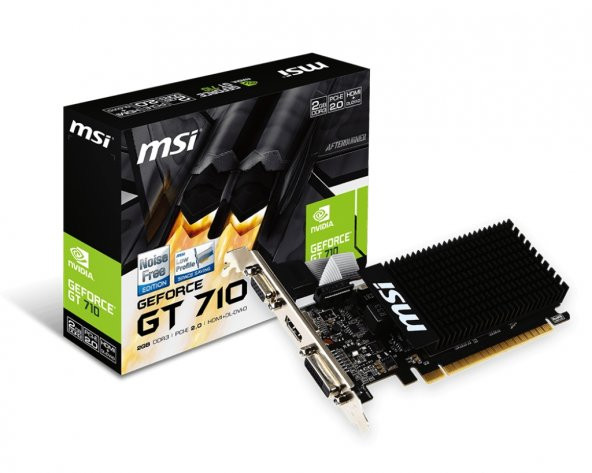 GT710 2GB (GT 710 2GD3H LP) GDDR3 64BIT HDMI/DVI/VGA ürün görseli 1