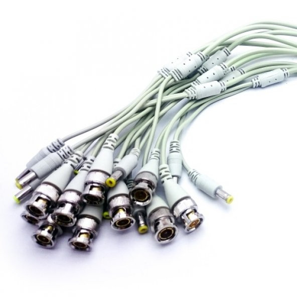 EZCOOL BNC + POWER JACK TEK KABLO 10lu PAKET ürün görseli 1