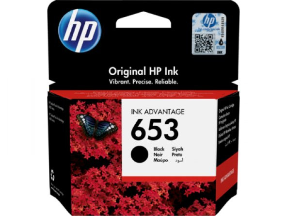 HP 3YM75AE (653) SİYAH MUREKKEP KARTUSU 360 SAYFA ürün görseli 1