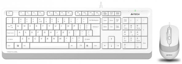A4-TECH F1010 Q Türkçe Beyaz Multimedya Kablolu Set (Klavye-Mouse) F1010/BEYAZ ürün görseli 1