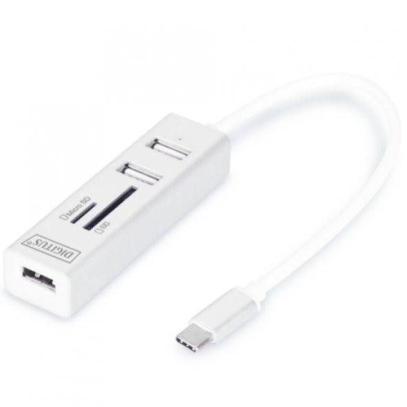 DIGITUS DA-70243 Usb Type-C OTG 3 Port Hub ürün görseli 1